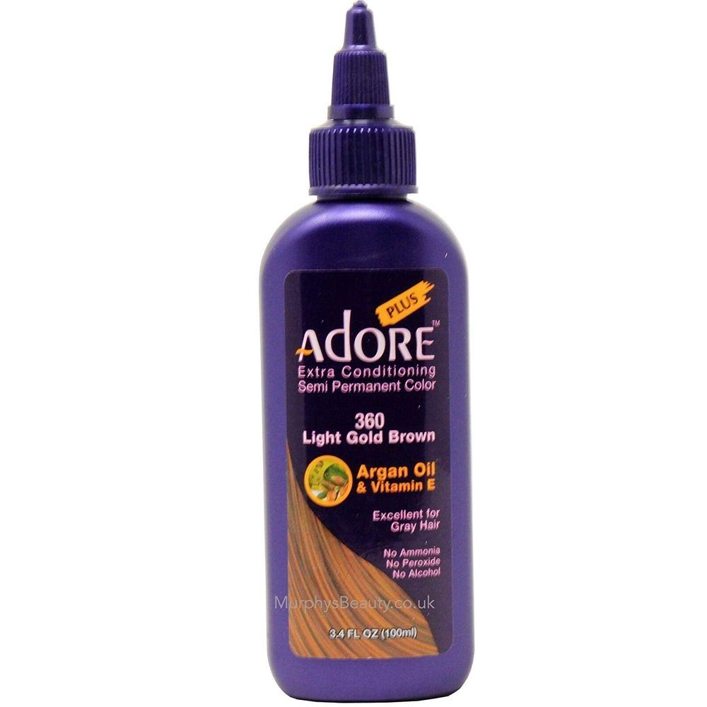 Adore Extra Conditioning Semi Permanent Hair Color Light Gold Brown   Large Adore Extra Conditioning Hair Colour Light Gold Brown 3f707bc929 