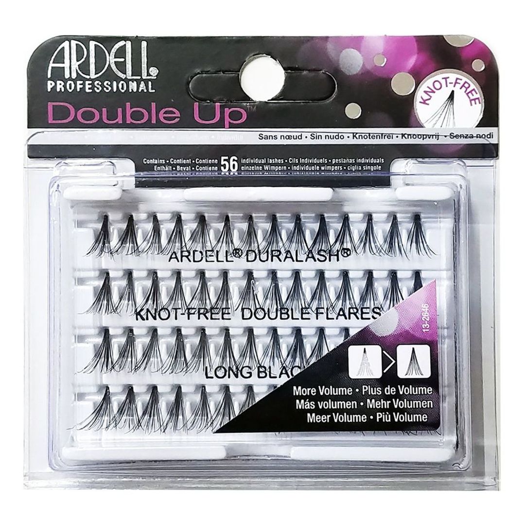 Ardell Double Individuals Knot Free Double Flares - Black Long