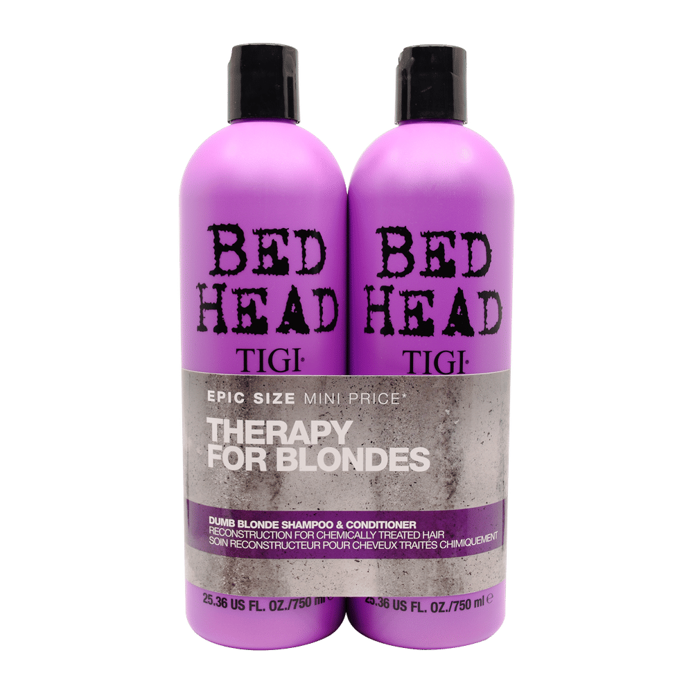 TIGI Bed Head Dumb Blonde Shampoo & Conditioner For Coloured Hair Duo ...