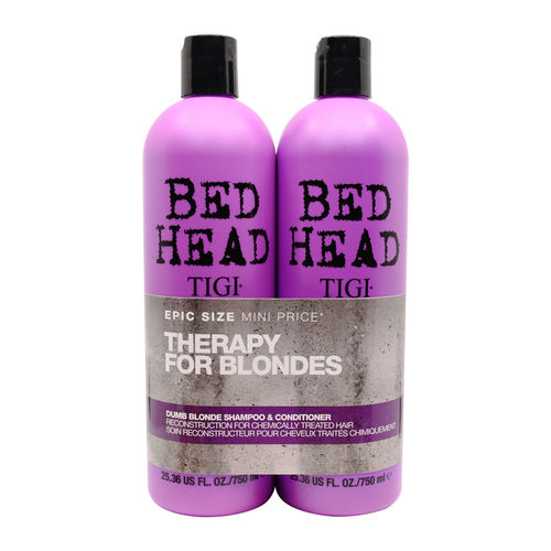 TIGI Bed Head Dumb Blonde Shampoo & Conditioner For Coloured Hair Duo