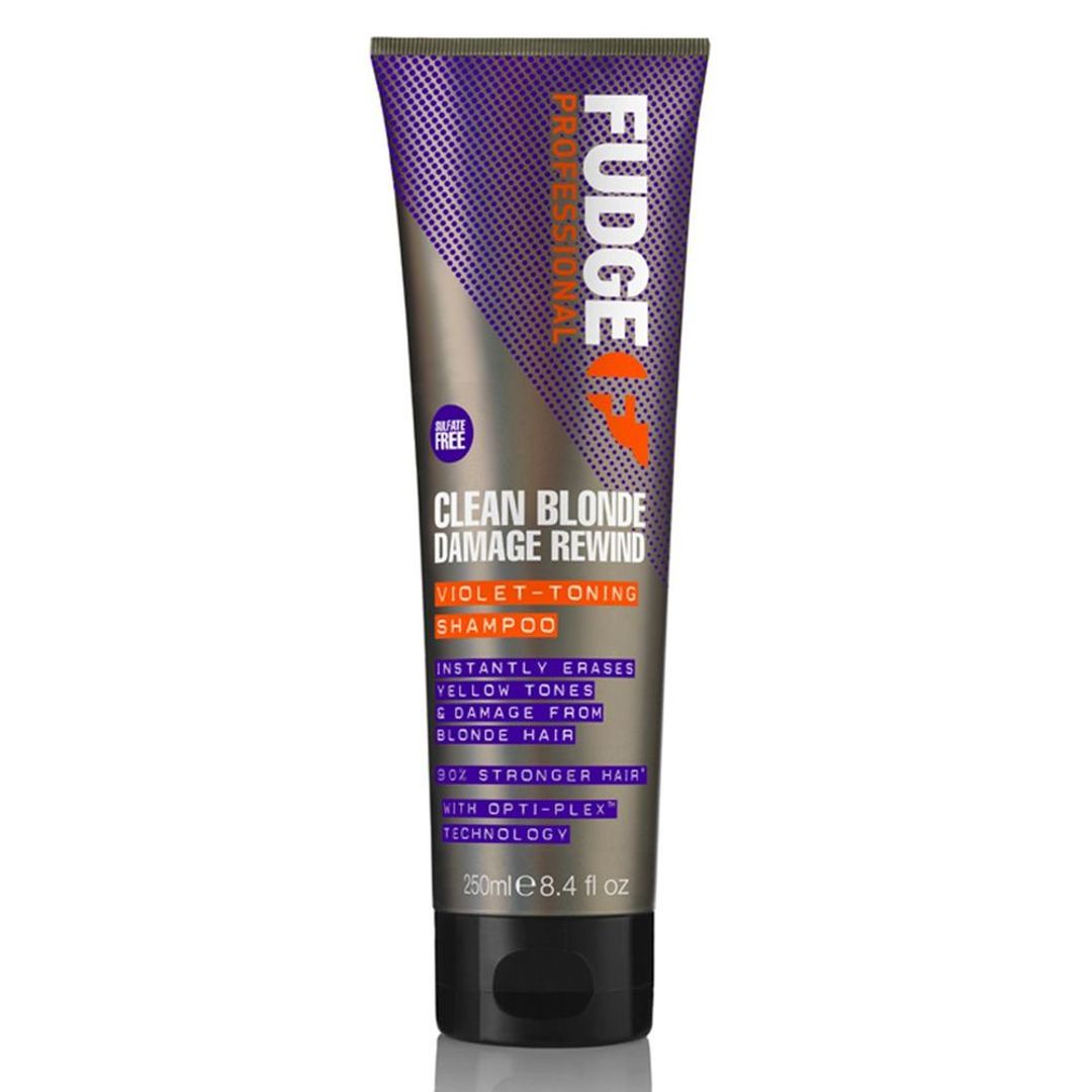 Fudge Clean Blonde Damage Rewind Violet Toning Shampoo - 250ml