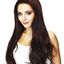 Sleek Ivy Long Hair Couture Synthetic Half Wig - Dark Red Brown,24"