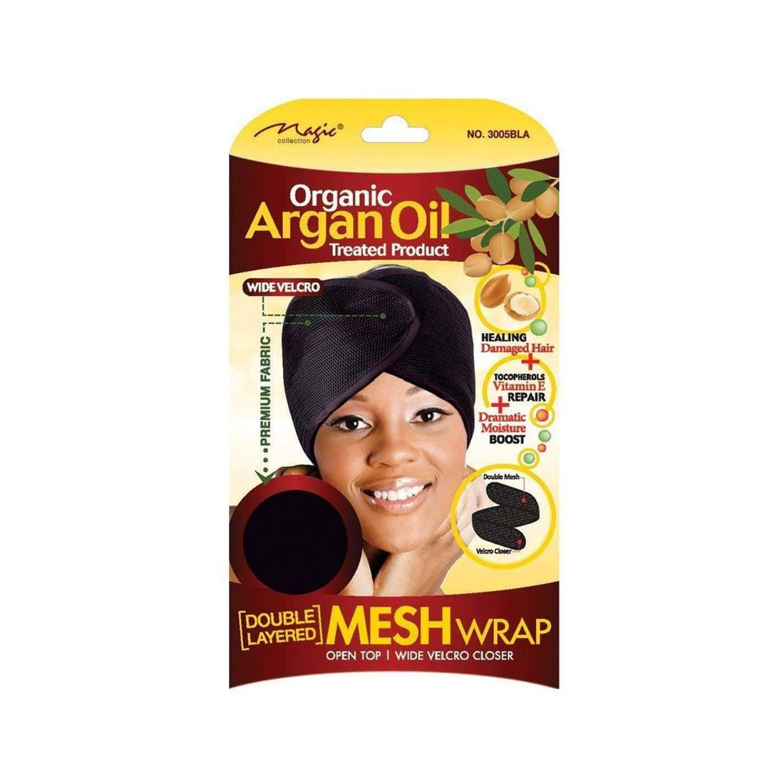 Magic Collection Women's Organic Argan Oil Treated Mesh Wrap - 3005Bla