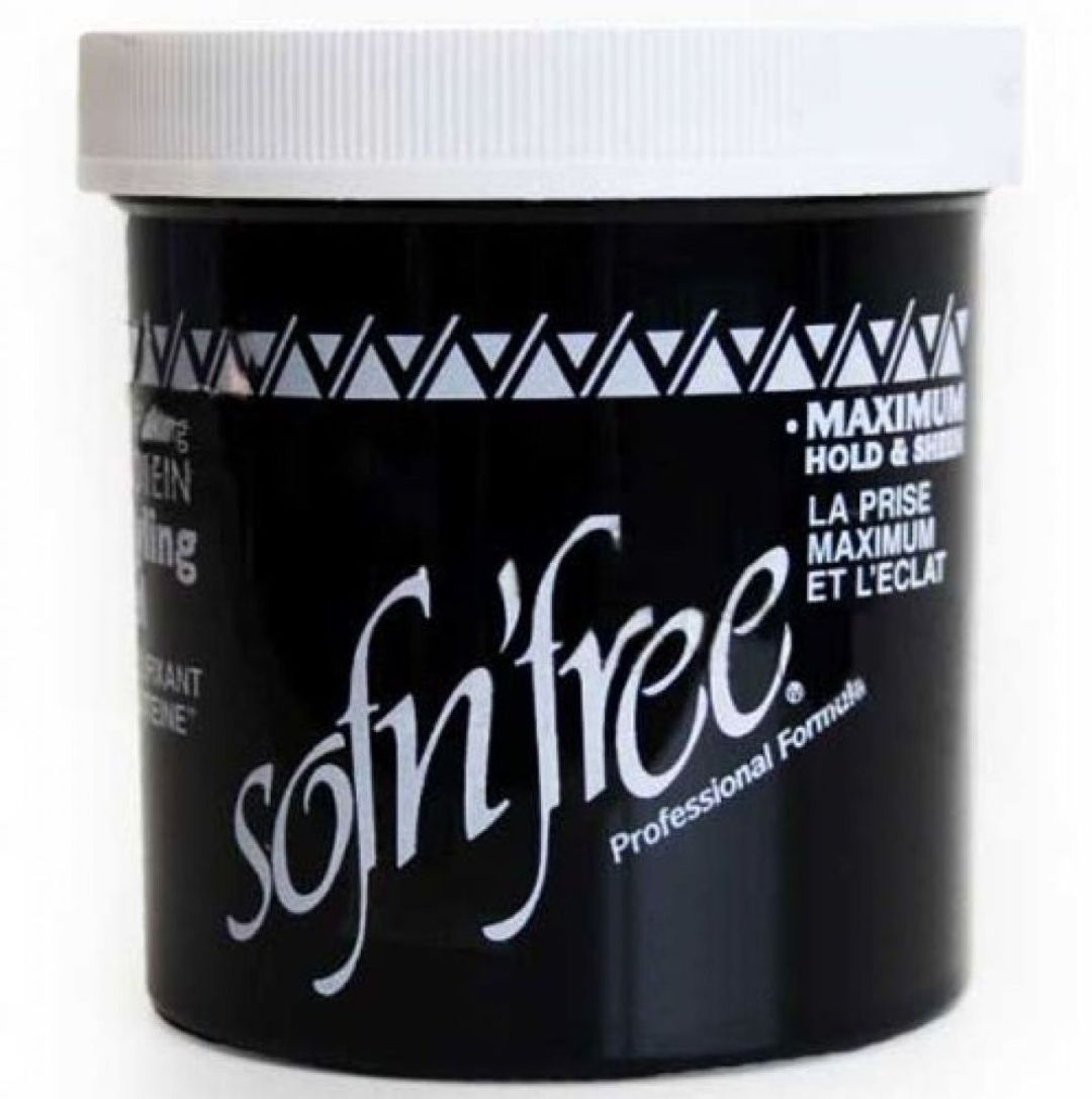 Sofn'Free Protein Styling Gel Black - 170g