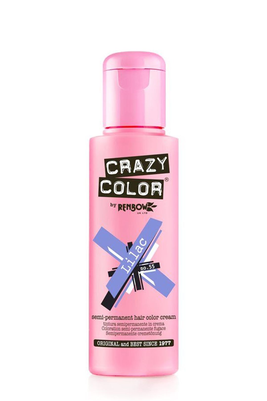 Crazy Color Semi Permanent Hair Color Cream - Lilac