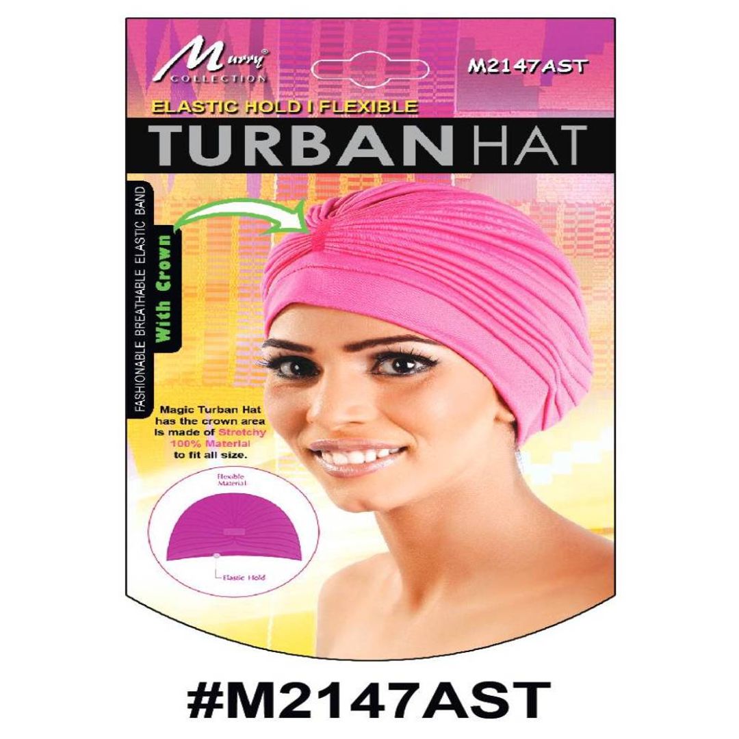 Murry Turban Hat Assorted Color - M2147ast