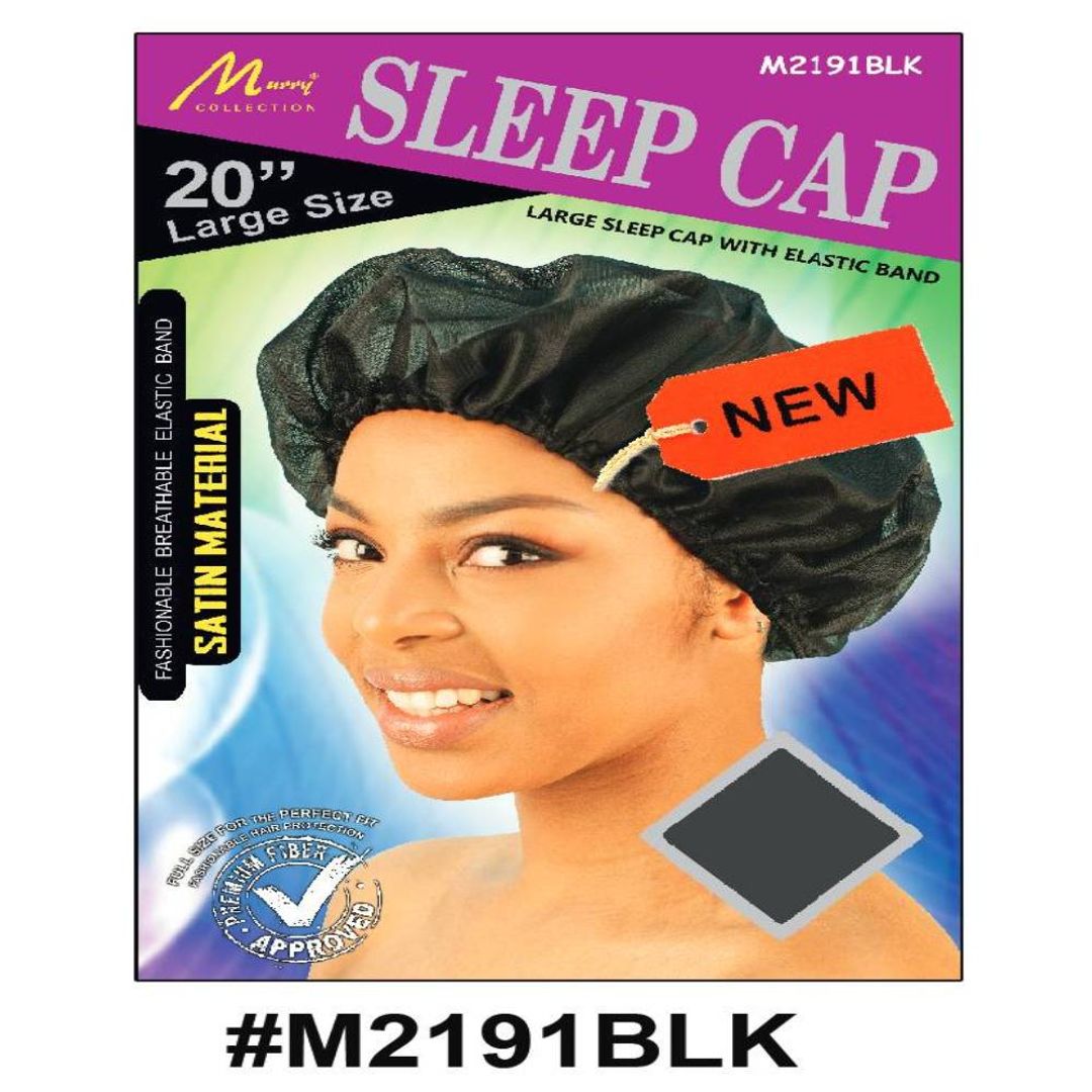 Murry Large Sleep Cap Black - M2191blk