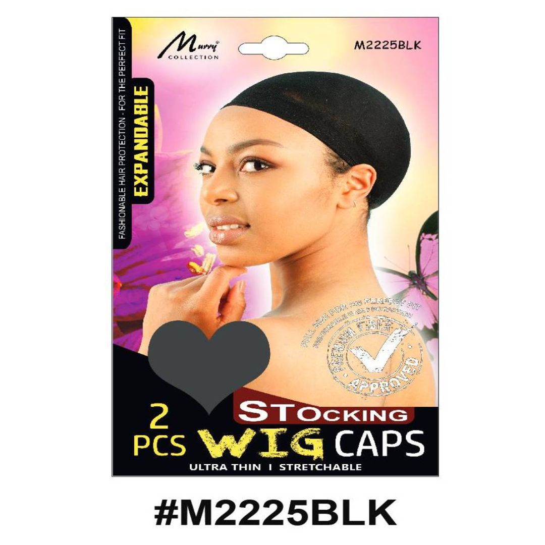 Murry Stocking Wig Cap Black - M2225blk