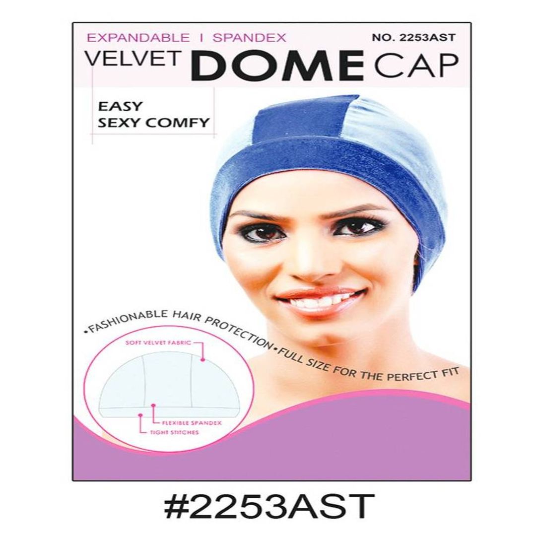 Murry Velvet Dome Cap Assorted Color - M2253ast
