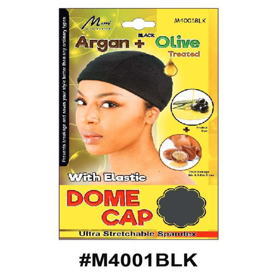 Murry Argan + Olive Treated Dome Cap Black - M4001blk