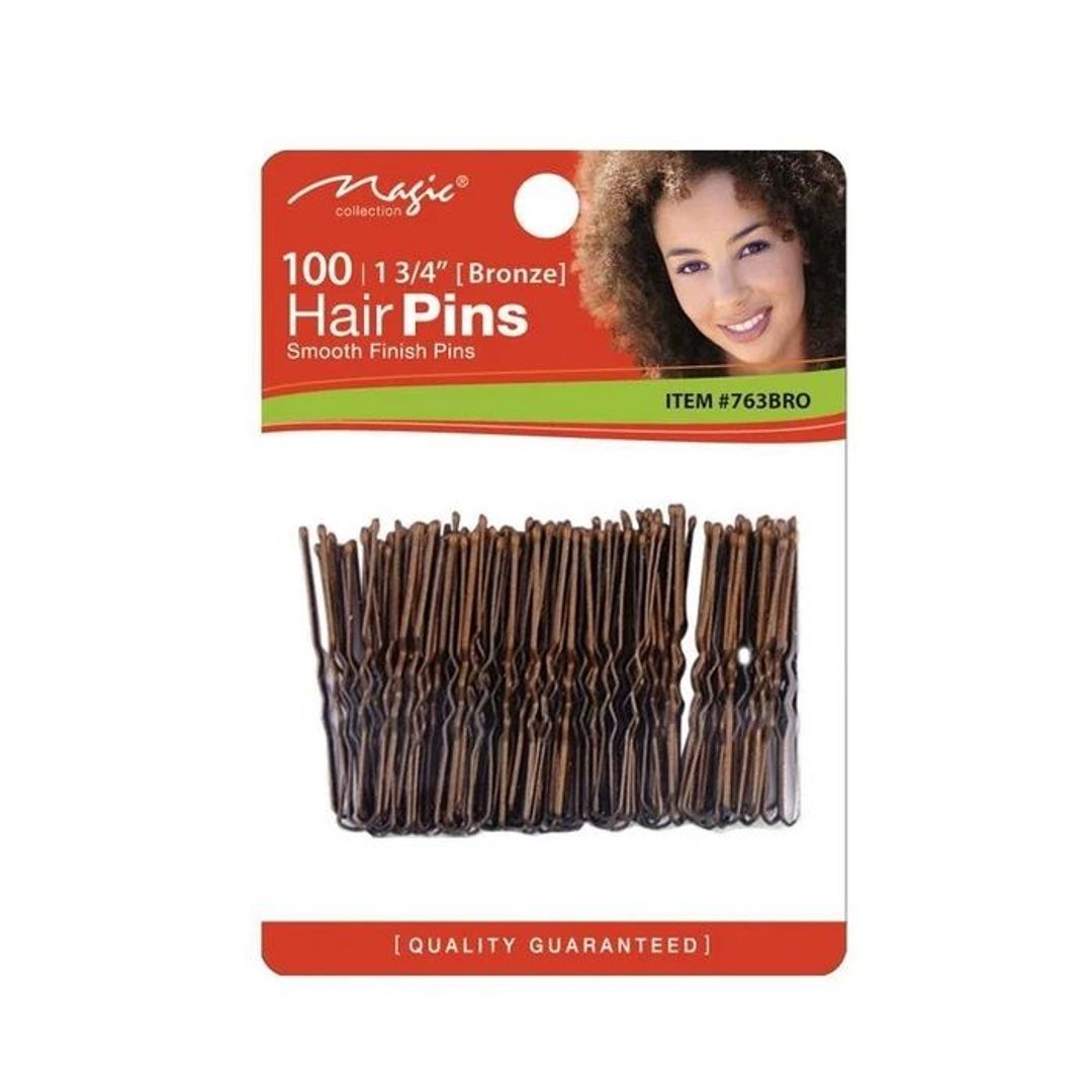 Magic Collection 100 Hair Pins 1-3/4'' Brown - 763bro