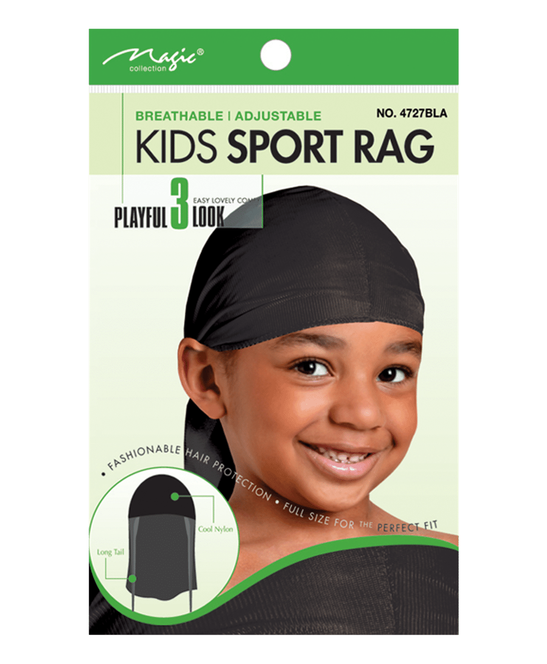 Magic Collection Kids Sport Rag Black - 4727bla