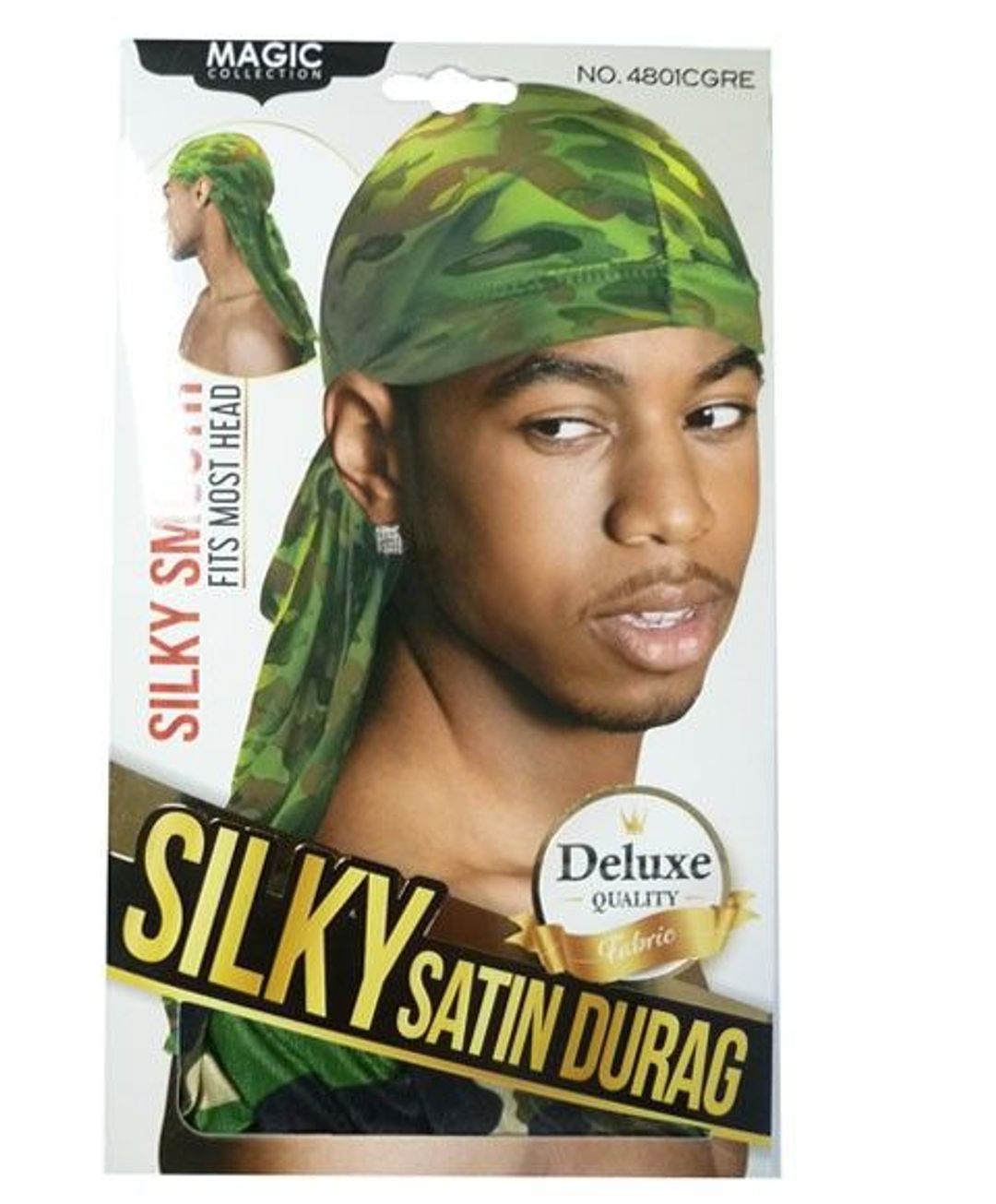 Magic Men's Silky Satin Durag Cgre - 4801cgre