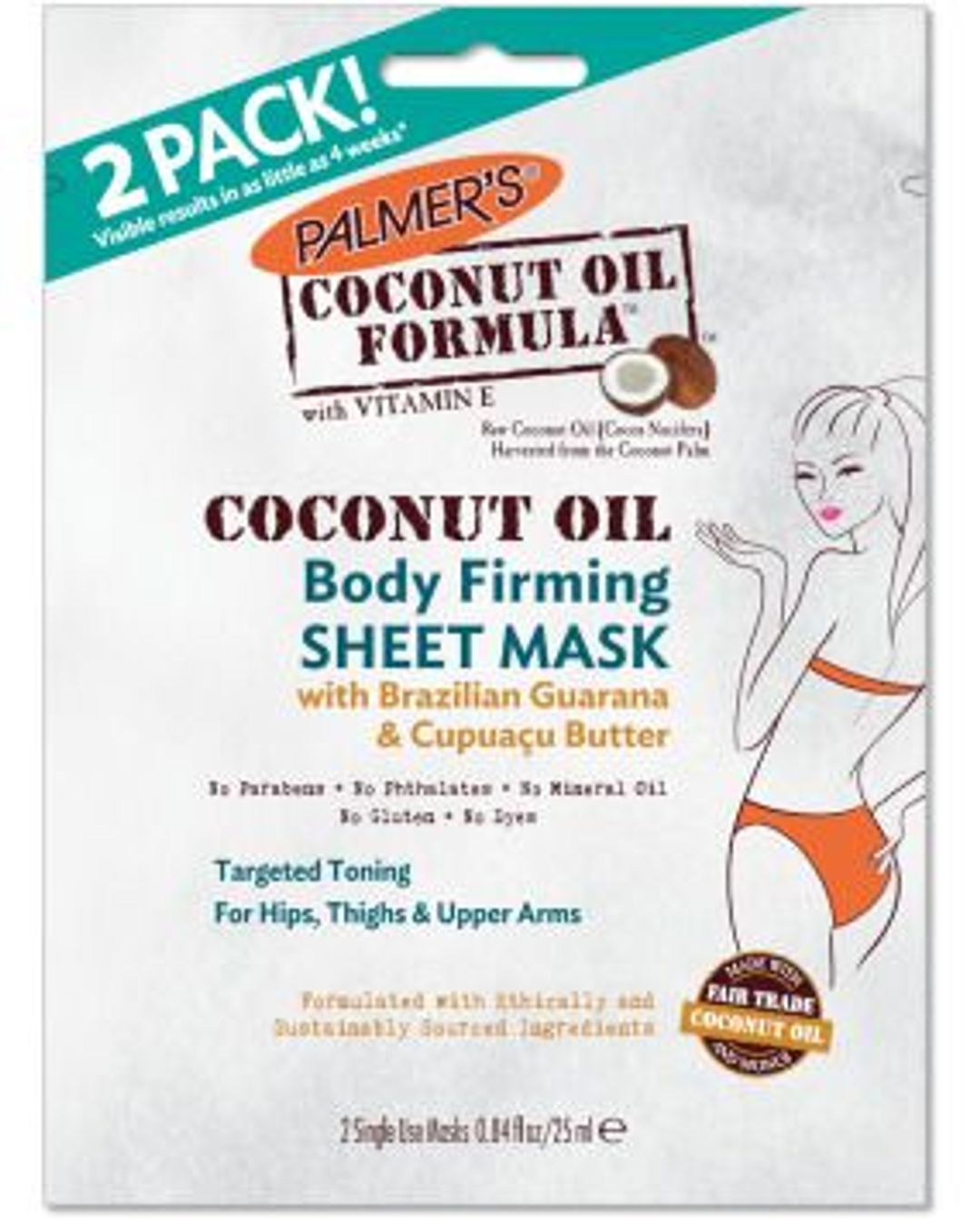 Palmer's Coconut Oil Body Firming Sheet Mask - 25ml