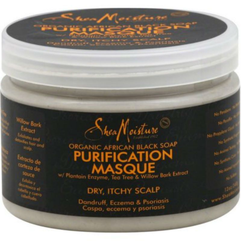 Shea Moisture African Black Soap Purification Masque - 12oz