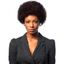 Sleek Afro Wig 100% Human Hair - Jet Black