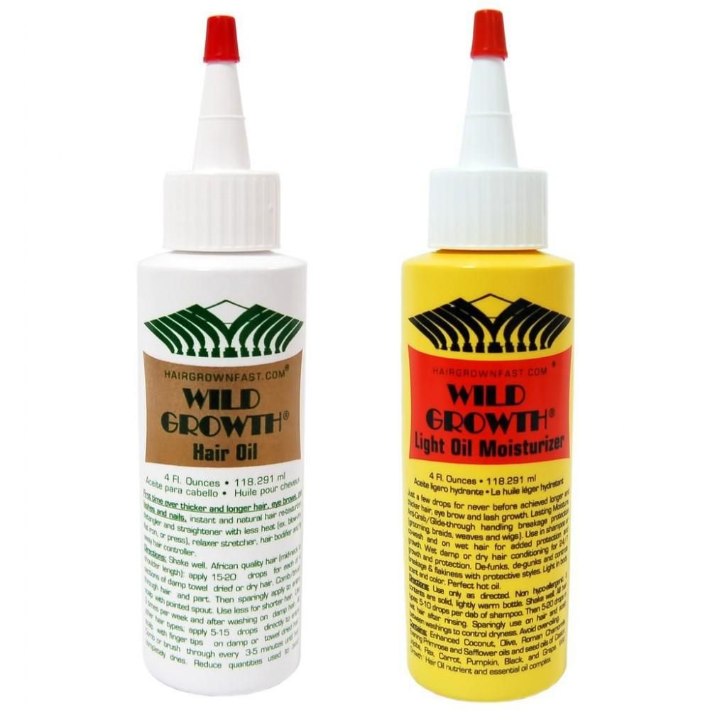Wild Growth Hair Oil & Light Oil Moisturizer - 4oz