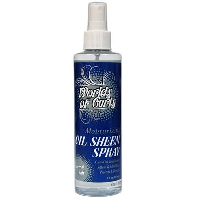 World Of Curls Oil Sheen Spray - Regular Hair - 8oz